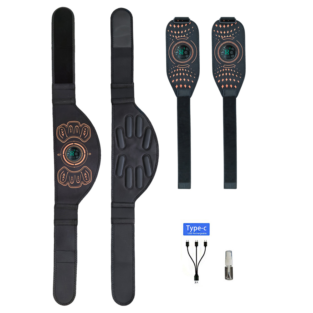 Sports Equipment Online - Intelligenter Fitnessgürtel, Muskeltrainer, Bauchtrainer, USB-Ladegerät, Körpermassagegerät,