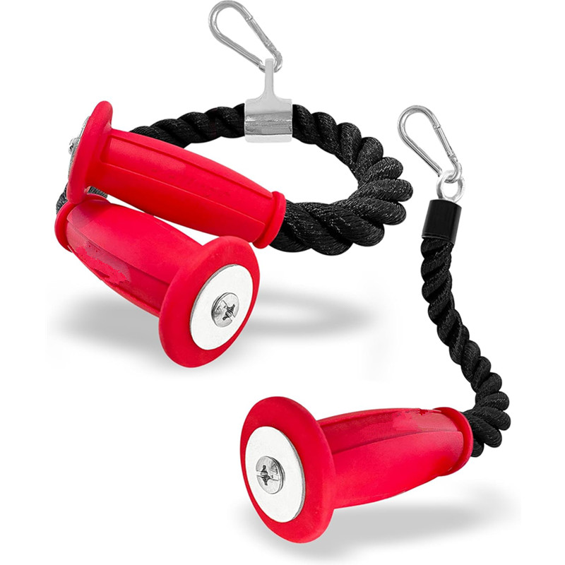 Sports Equipment Online - Ergonomische Trizeps-Seile, rutschfeste Kabelbefestigung, Fitnessstudio oder