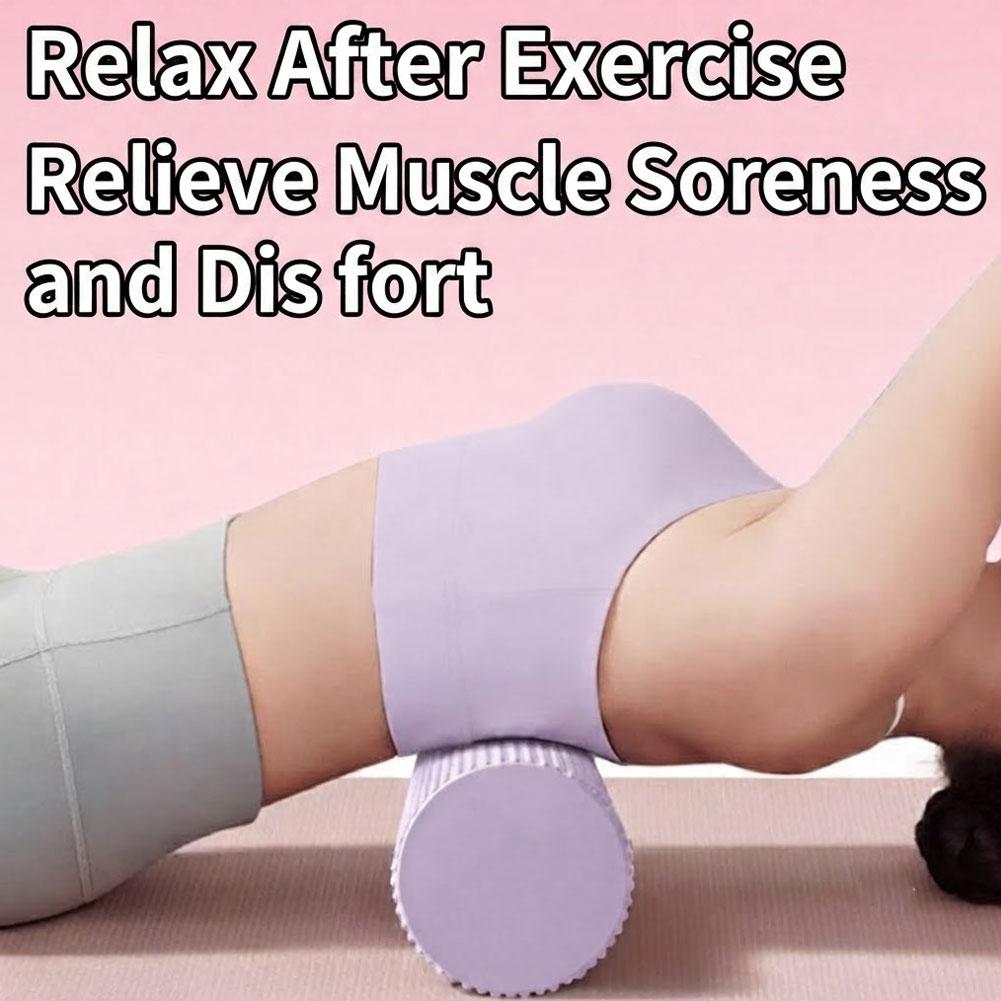 Sports Equipment Home - Yoga-Schaumstoffrolle EVA Hochdichte Yoga-Säule Pilates-Schaumstoffrolle Übungs-Rückenmassagerolle
