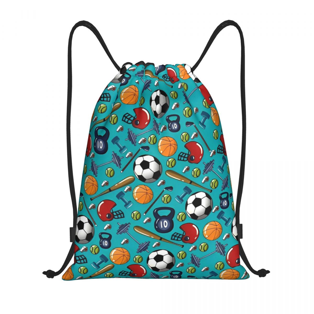 Sports Equipment Football - Sport- und Fitnessgeräte-Rucksack mit Kordelzug, Sport-Sporttasche,