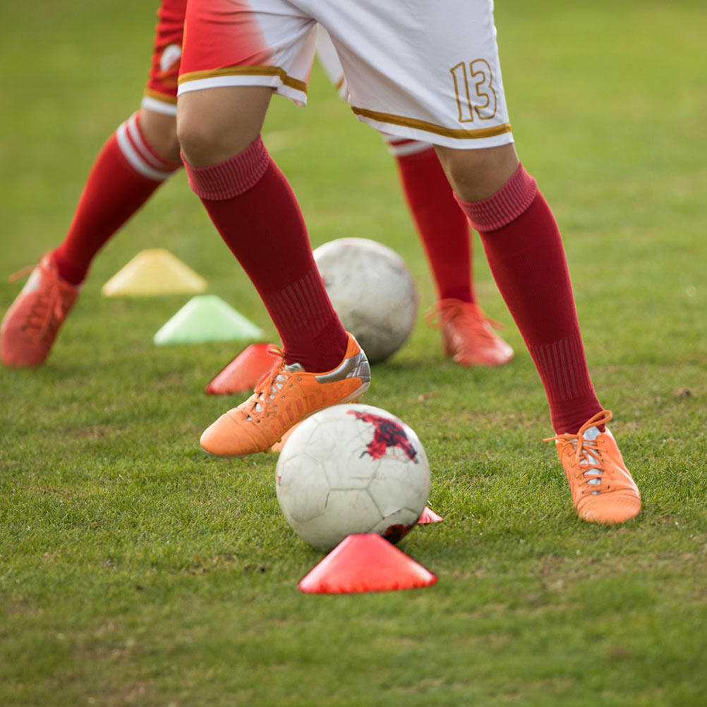 Sports Equipment Football - 10 Stück Fußballmarkierungscheiben, leuchtende Farben, leicht,