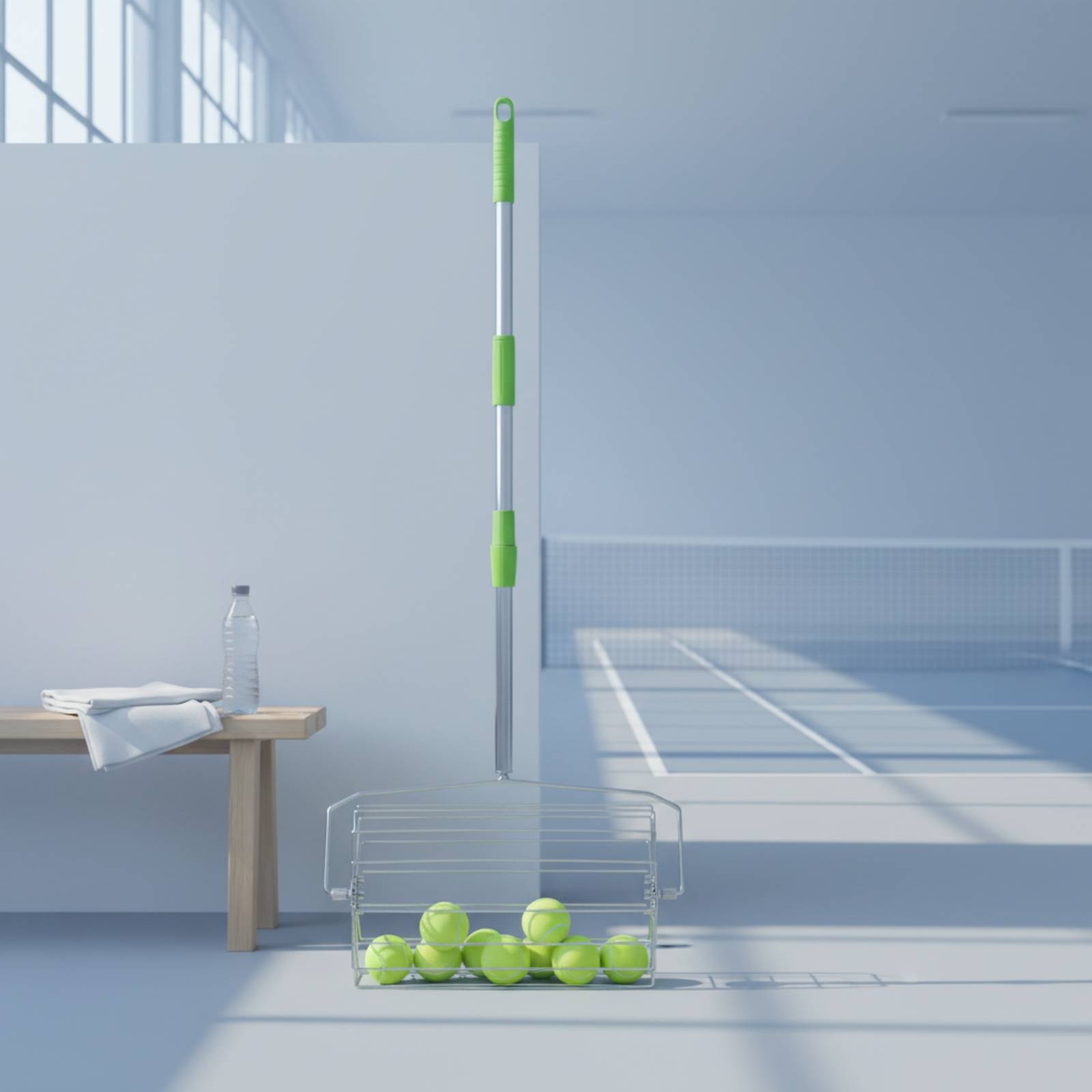 Sports Equipment With A - Verstellbarer Pickleball-Picker mit Großer Kapazität, Rollender