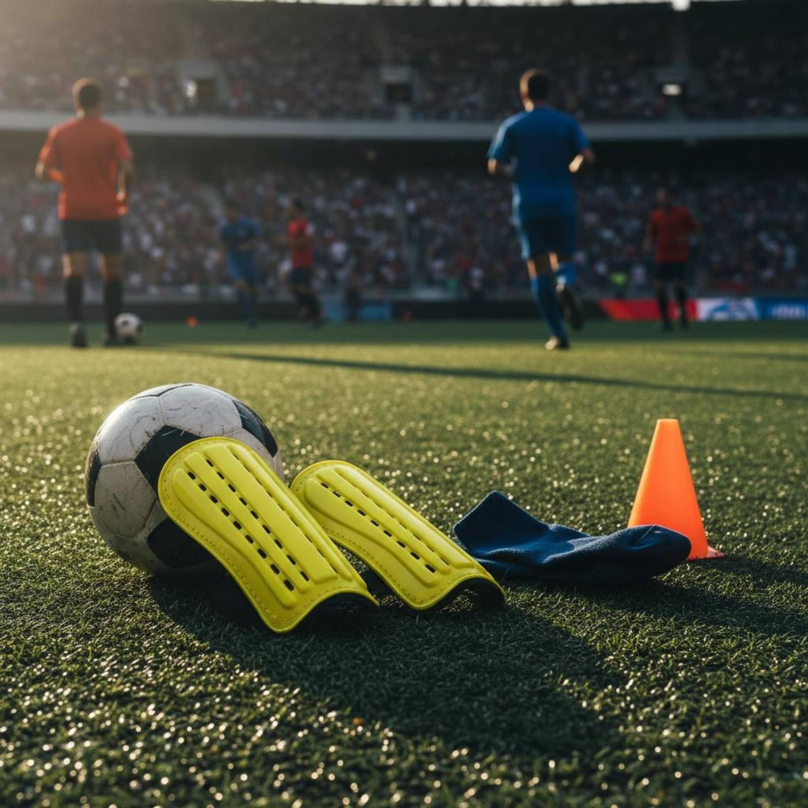 Fußball-Schienbeinschoner mit  – Sports Equipment Football Bewertung und Preis