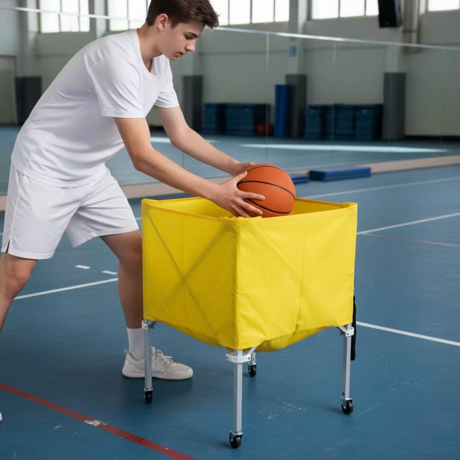 Zusammenklappbarer Ballwagen L – Sports Equipment Gym Bewertung und Preis