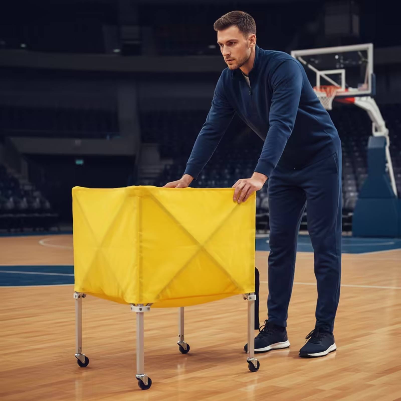 Zusammenklappbarer Ballwagen L – Sports Equipment Gym Bewertung und Preis